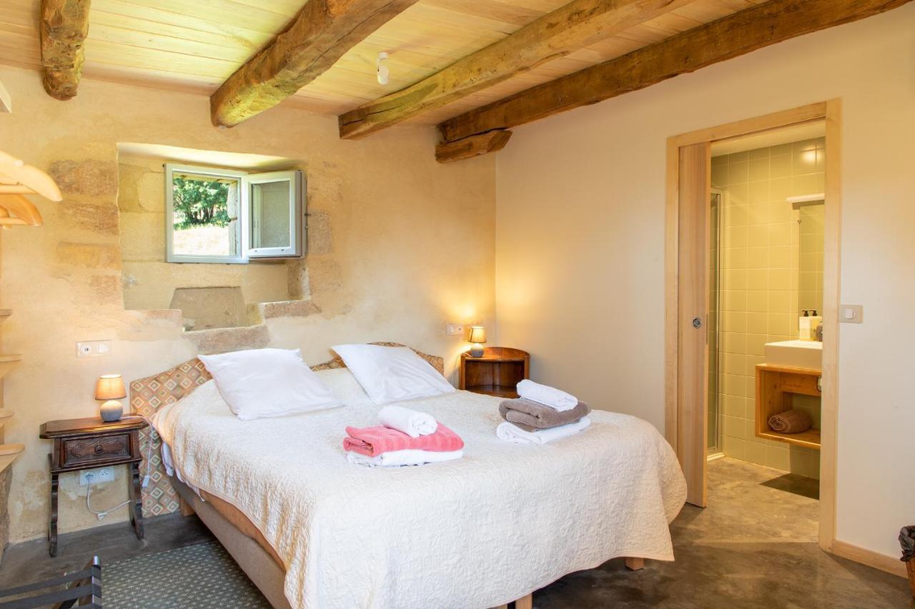 Chambres D'Hotes Avec Piscine La Grange Milou Beynac-et-Cazenac Rom bilde